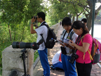 广州市组织观鸟知识大赛优秀队伍到南沙考察培训
