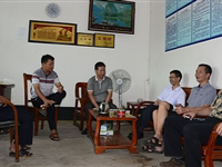 河源市科协到和平县检查科普示范基地工作