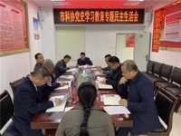 惠州市科协召开党史学习教育总结大会和专题民主生活会