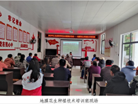韶关市仁化县科协举办地膜花生种植技术培训班