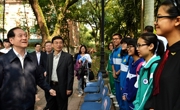 中国科协主席韩启德到广东调研中学生英才计划实施工作