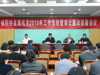 省科协直属机关2018年工作总结暨审计整改工作部署会议召开