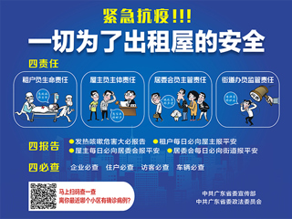 出租屋疫情防控宣传画