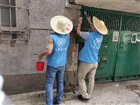 台山市科协组织科技志愿者开展创建文明城台山市清理“牛皮癣”活动