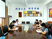 河源市科协领导到市科技馆检查指导安全生产和疫情防控工作