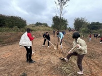 清远市科协机关党支部和市科协工会开展 “绿美清远”植树活动